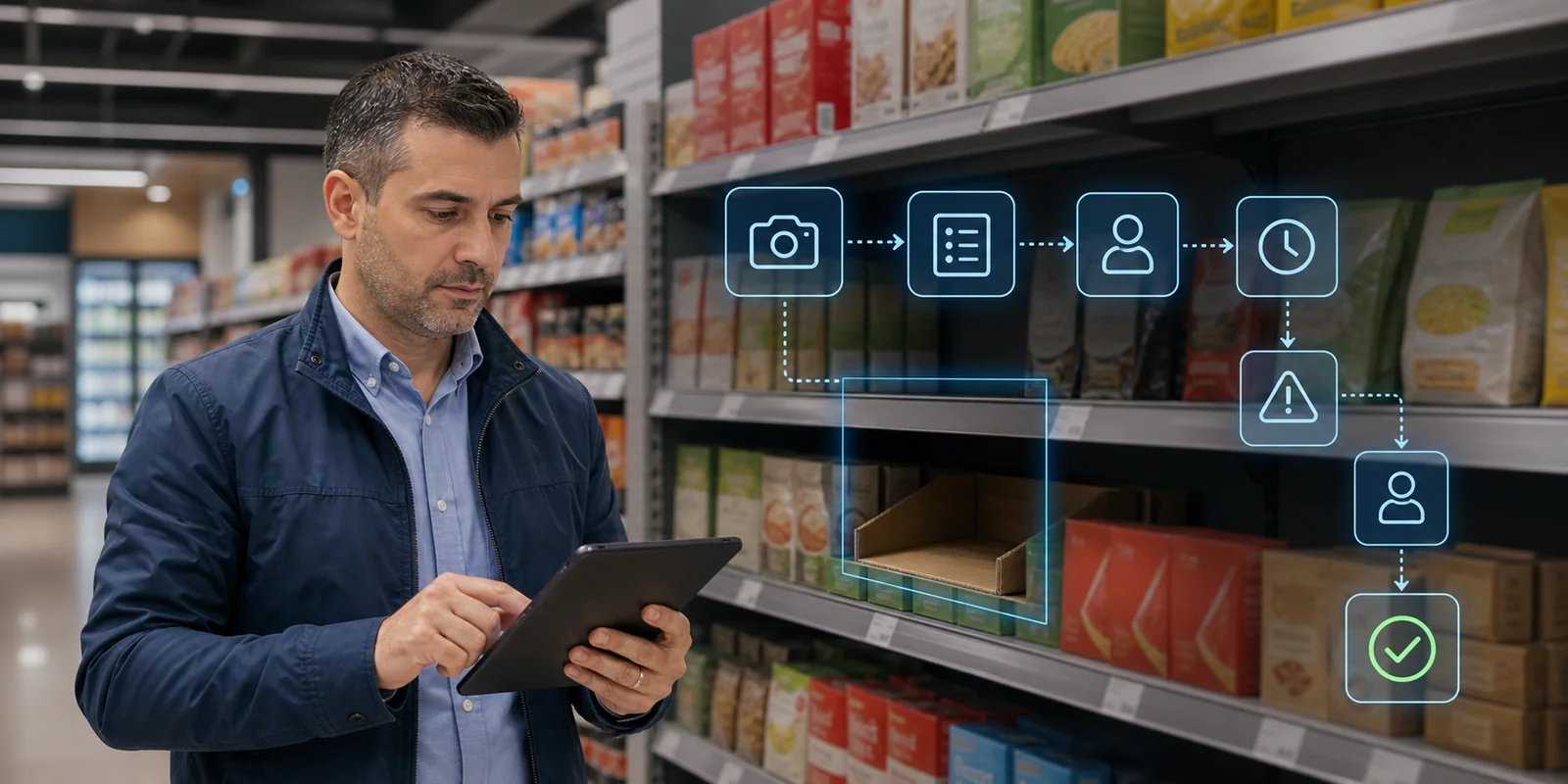 Workflow orchestration in FMCG: how a shelf problem reaches the right person